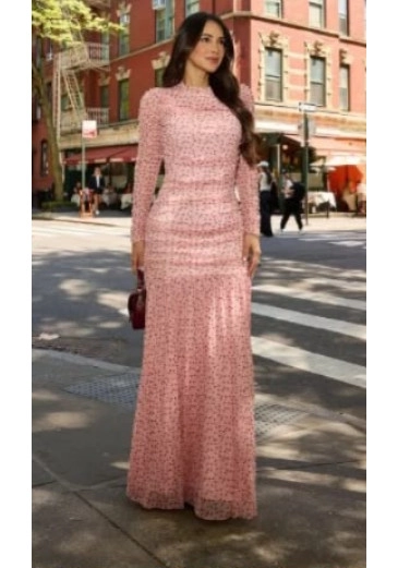 Vestido Lis Em Tule Rosa Tata Martello Outono/Inverno 2026