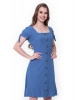 Vestido com Botões Azul Hapuk 
