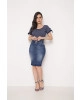 Saia Denim Laura Rosa 