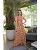 Vestido Longo Animal Print Kauly 