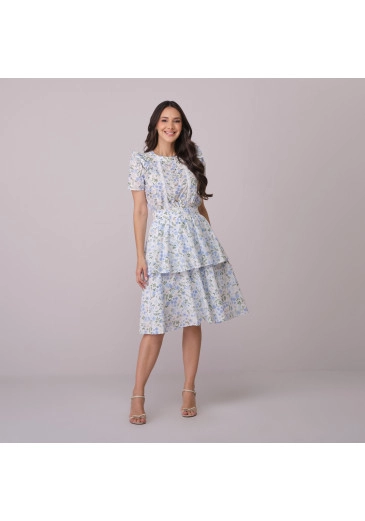 Vestido Veronica Em Algodão Santorini Branco Tata Martello Primavera/Verão 2026