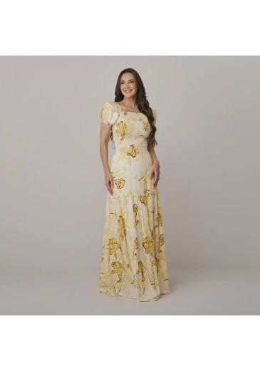 Vestido Simone Em Viscose Mia Amarelo Tata Martello Outono/Inverno 2026