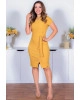 Vestido Recorte com Botões Mostarda Joyaly 
