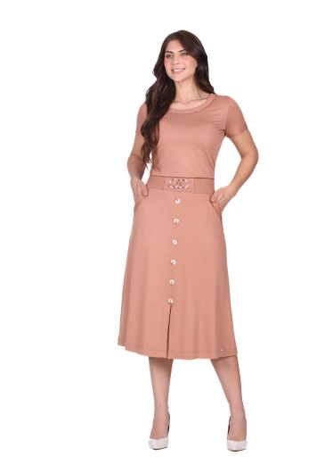 Conjunto Sofia Em Moletom Creponado Marrom Claro Hapuk  Outono/Inverno 2025