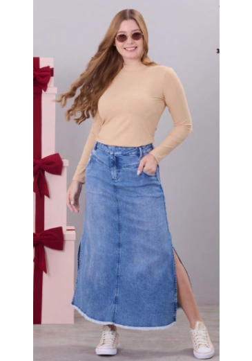 Saia Maitê Em Jeans Escuro Hapuk Outono/Inverno 2026