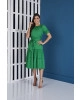 Vestido Midi com Faixa Verde Tatá Martello