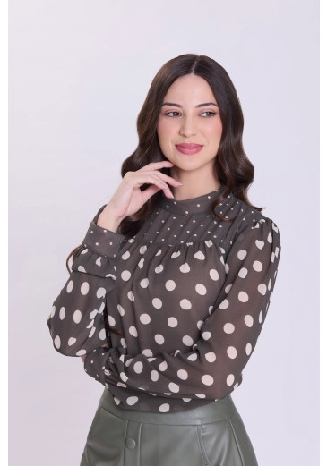 Blusa Felicia Em Crepe Verde Hapuk Outono/Inverno 2026
