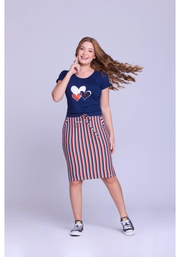 Conjunto Larissa Em Malha Lisa Laranja Hapuk Primavera/Verão 2026