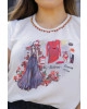 T-shirt Estampa Look Vermelho  Victoria's Princess