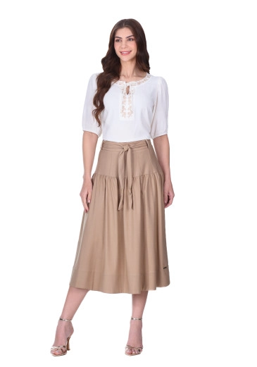 Blusa Carol Em Tecido Planomaquinetado Off White Hapuk Primavera/Verão 2026