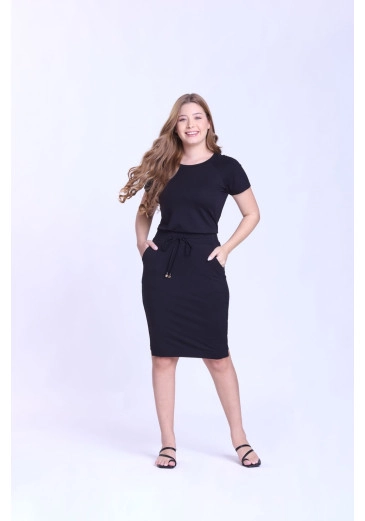 Conjunto Pérola Em Moletinho Preto Hapuk Outono/Inverno 2026