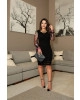 Vestido Preto Bordado Luciana Pais