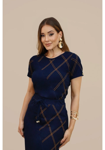 Blusa Lise Em Malha Jeans Nitido Outono/Inverno 2026