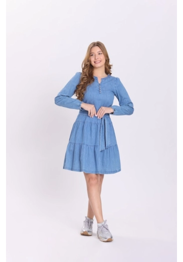 Vestido Nina Em Jeans Claro Hapuk Outono/Inverno 2026
