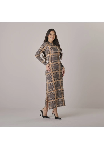 Vestido Mariana Em Lanzinha Xadrez Tata Martello Outono/Inverno 2026