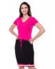 Conjunto com Recorte nas Mangas Pink Hapuk 