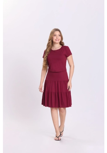 Vestido Sandy Em Malha Bordo Hapuk Outono/Inverno 2026