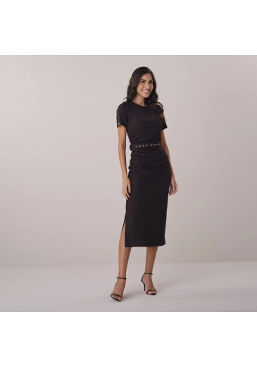 Conjunto Mariana Em Malha Conforto Preto Tata Martello Primavera/Verão 2026