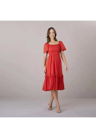 Vestido Mariana Laranja De Laise Tatá Martello Outono/Inverno 2025