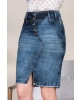 Saia Jeans Barra Desfiada Via Tolentino 