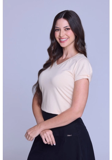 Blusa Leticia Em Malha Cotton Amarelo Hapuk Primavera/Verão 2026