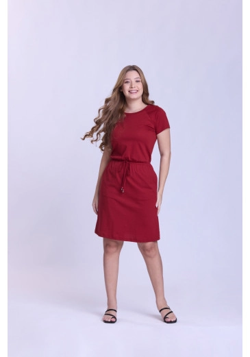 Vestido Catarina Em Malha Bordo Hapuk Outono/Inverno 2026