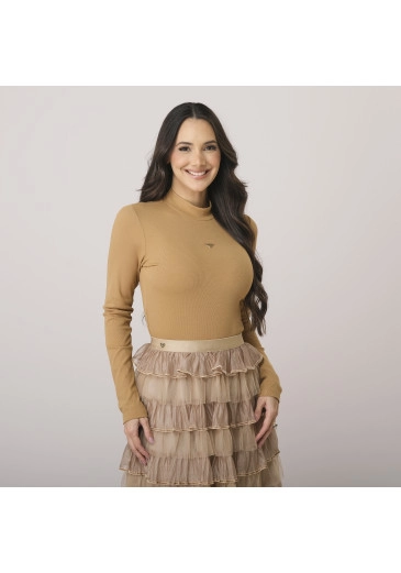 Blusa Valentina Em Stella Maris Bege Tata Martello Outono/Inverno 2026