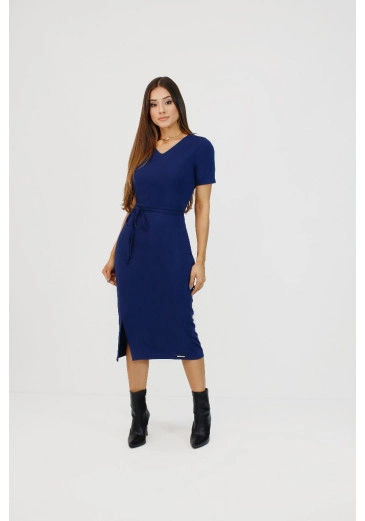 Vestido Aniele Azul Marinho Nítido Outono/Inverno 2025