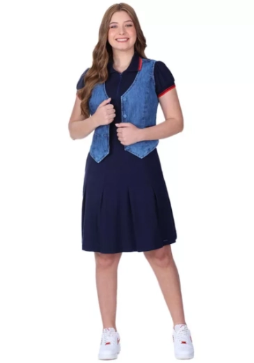 Colete Amélia Em Jeans Leve Claro Hapuk  Primavera/Verão 2026