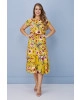 Vestido Midi Floral Amarelo Tatá Martello