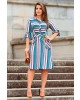 Chemise Listrado em Linho Kauly