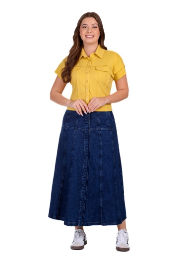 Blusa Dira Em Malha Suedine Amarelo Hapuk Primavera/Verão 2026