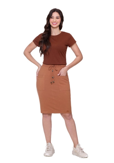 Conjunto Alice Em Malha Pima Marrom Hapuk Outono/Inverno 2025