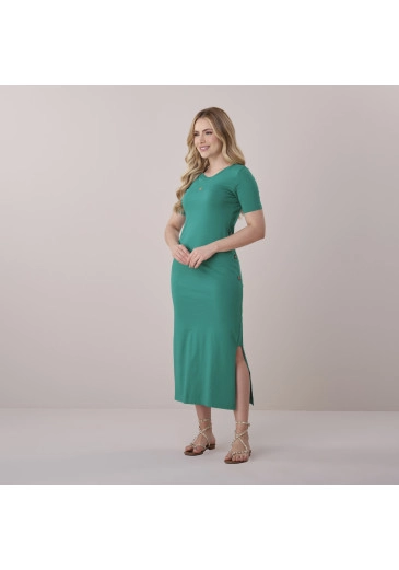 Vestido Liara Em Malha Conforto Verde Tata Martello Primavera/Verão 2026