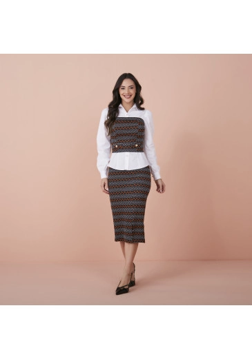 Conjunto Georgia Em Malha Eternity Power Detalhe Corações Tata Martello Outono/Inverno 2024