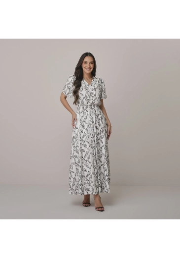 Vestido Estela Em Bordado Zephyr Preto Tata Martello Outono/Inverno 2026