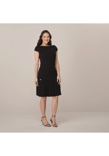 Vestido Gabi Em Malha Stella Maris Preto Tata Martello Primavera/Verão 2026