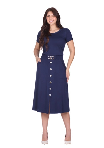 Conjunto Sofia Em Moletom Creponado Azul Marinho Hapuk  Outono/Inverno 2025