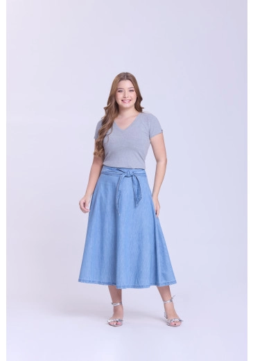 Blusa Raíssa Em Malha Canelada Mescla Hapuk Outono/Inverno 2026