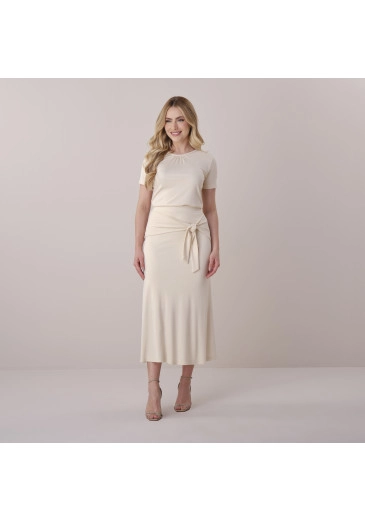 Conjunto Evelyn Em Malha Impala Off White Tata Martello Primavera/Verão 2026