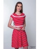 Vestido Listrado Vermelho Hapuk 