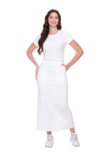 Conjunto Talía Off White Moletom Hapuk Outono/Inverno 2025