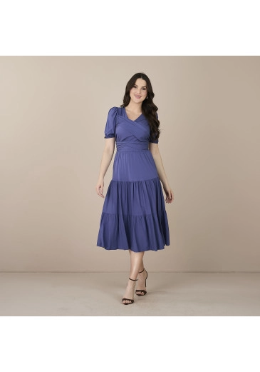 Vestido Pamela Em Viscose Confort Tatá Martello Primavera/Verão 2025
