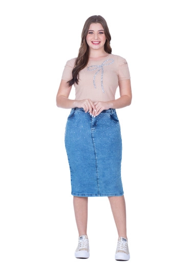 Blusa Regiane Em Malha Canelada Com Aplique Em Laço Bege Hapuk Primavera/Verão 2025