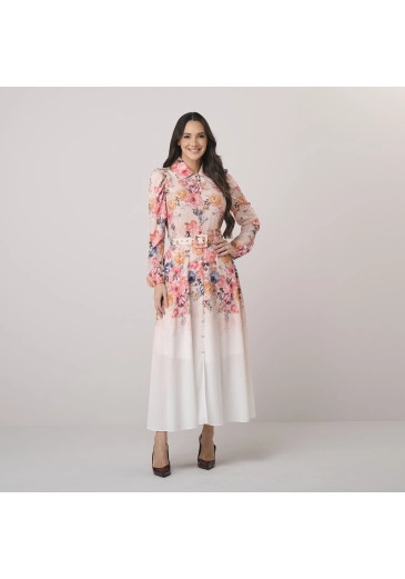 Vestido Emily Em Crepe Gloss Coral Tata Martello Outono/Inverno 2026