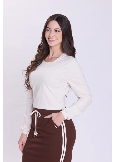 Blusa Sirlene Em Malha Lisa Off Hapuk Outono/Inverno 2026