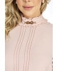 Blusa Detalhe Pregas Rose Via Tolentino