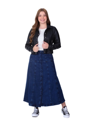 Jaqueta Grace Em Tecido Aspecto De Couro Preto Hapuk Primavera/Verão 2026