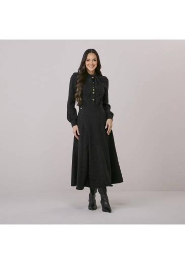 Conjunto Liziane Em Viscose Caliste Preto Tata Martello Outono/Inverno 2026