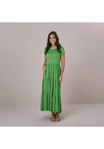 Vestido Neli Em Malha Vis Up Verde Tatá Martello Outono/Inverno 2025